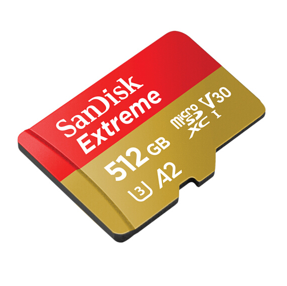 闪迪 A2 512GB TF(MicroSD)存储卡 V30 U3 4K 至尊极速移动版内存卡 读速160MB/s 写速90MB/s  