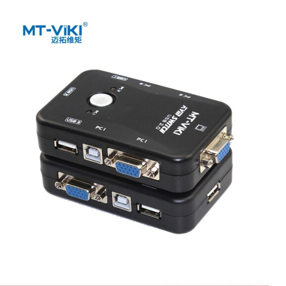 迈拓维矩 MT-201UK-CH KVM切换器2口USB手动 VGA切换器2进1出共用鼠标键盘 TJRRSFYJD202302191945585